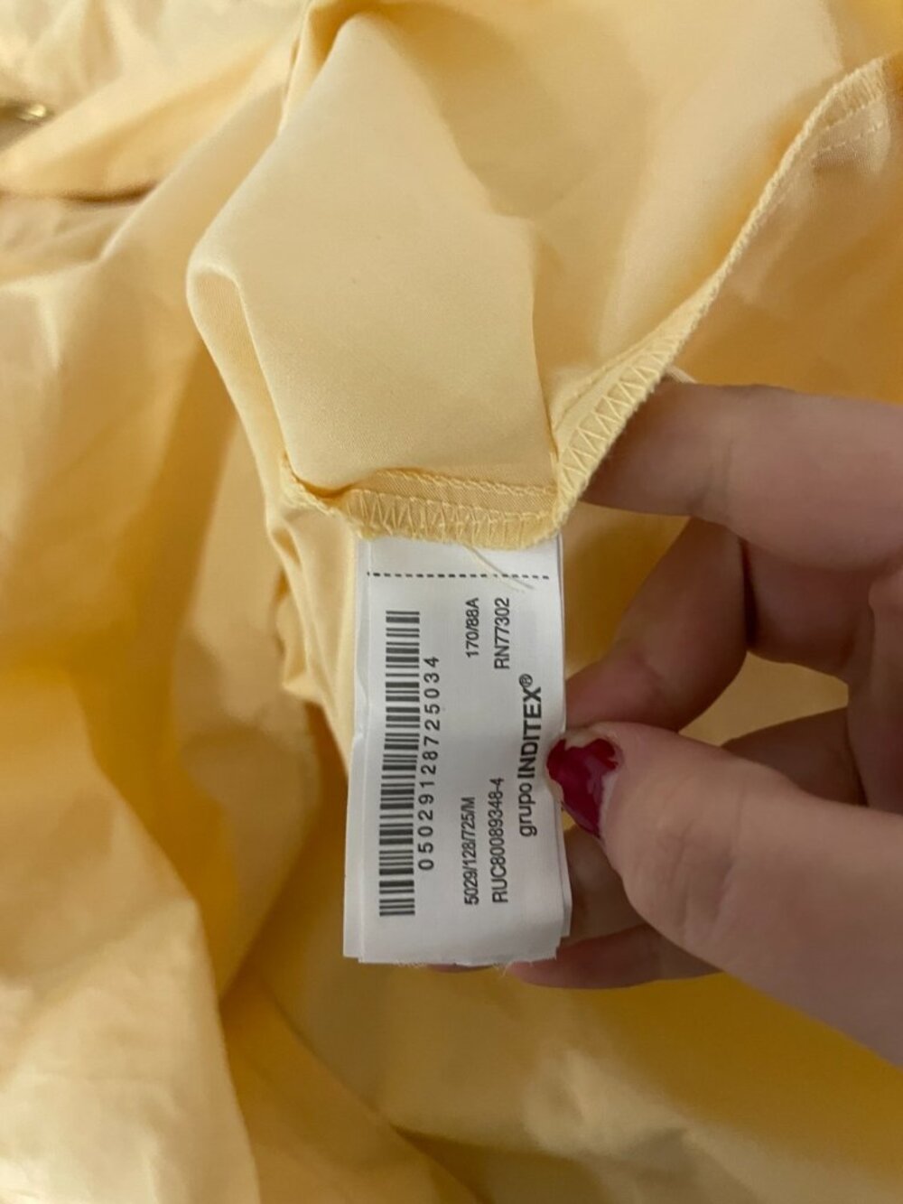 Zara Womens Poplin Belted Midi Dress M Medium Butter Flared Hem 5029/128 NWT - Picture 10 of 15